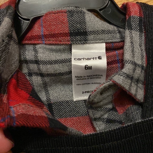 New carhartt corduroy overalls and flannel - Picture 4 of 5